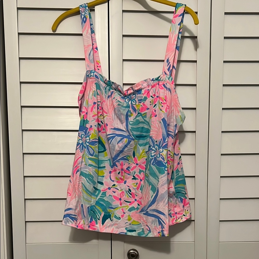 Lilly Pulitzer Pink and Blue Camisole Top